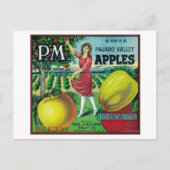 Apple Crate LabelWatsonville, CA Postkarte (Vorderseite)