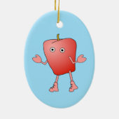 Apple Critter Keramik Ornament (Hinten)