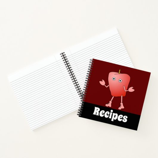 Apple Critter Rezept Notebook Notizblock (Innenseite)