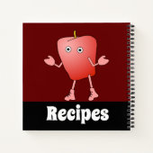 Apple Critter Rezept Notebook Notizblock (Rückseite)