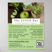 Apple & Cucumber, Juice-Bar-Werbung Poster (Vorne)