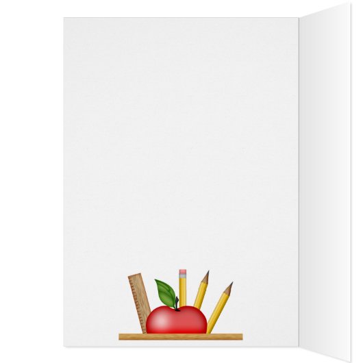 Apple-Cup-Karte des Lehrers (Innen (Links))