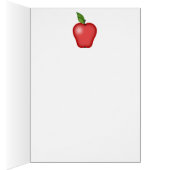 Apple Cupcake Card des Lehrers (Innen (Rechts))