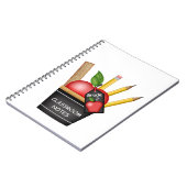 Apple Cupcake für Teacher-Notebook Notizblock (Linke Seite)