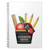 Apple Cupcake für Teacher-Notebook Notizblock (Vorderseite)