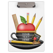 Apple Custom Blackboard Cup Clip Board des Lehrers Klemmbrett (Vorderseite)