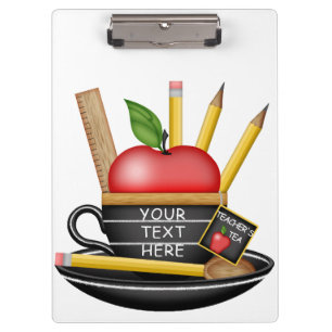 Apple Custom Blackboard Cup Clip Board des Lehrers Klemmbrett