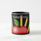 Apple Custom Blackboard Tasse des Lehrers (Zentrum)