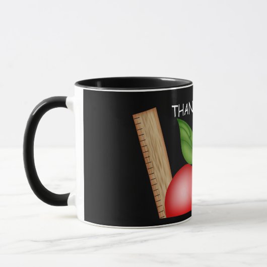 Apple Custom Blackboard Tasse des Lehrers (Links)