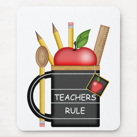Apple Custom Tasse Mouse Pad für Lehrer Mousepad (Vorne)