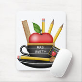 Apple Custom Teacup Mouse Pad für Lehrer Mousepad (Mit Mouse)