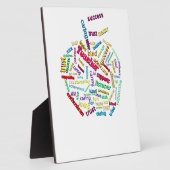 Apple Customize Add Teachers name auf Apple Leaf Fotoplatte (Seite)