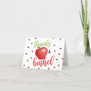 Apple Danke an Bushel Dankeschön Card