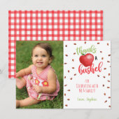 Apple Dankeschön Karte mit Foto (Vorne/Hinten)