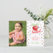 Apple Dankeschön Karte mit Foto (Stehend Vorderseite)