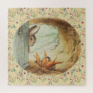 Apple Dappley Rabbit and Basket of Carrots Puzzle
