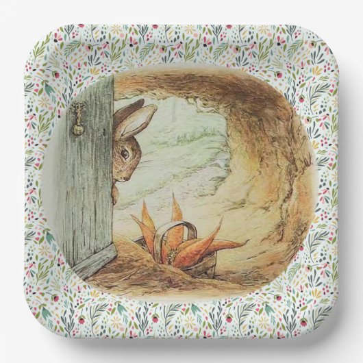 Apple Dappley Rabbit Pappteller (Vorderseite)