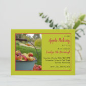 Apple, das Zeit-Einladung auswählt Einladung (Stehend Vorderseite)