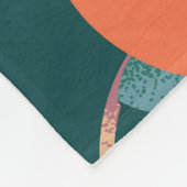 Apple Delight: Dunkelgrün nahtlos. Fleecedecke (Ecke)