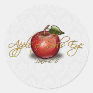 Apple des Auges des Gottes, christlich Runder Aufkleber