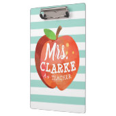 Apple des Lehrers| Individuelle Name Klemmbrett (Links)