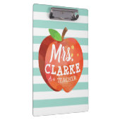 Apple des Lehrers| Individuelle Name Klemmbrett (Rechts)