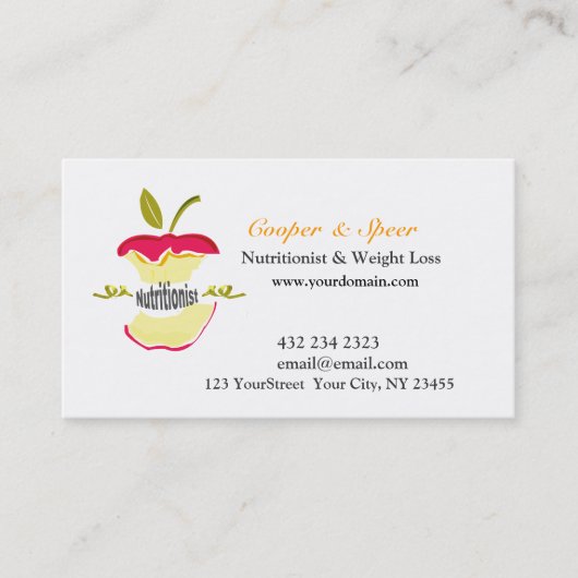 Apple Design Business Visitenkarte (Vorderseite)