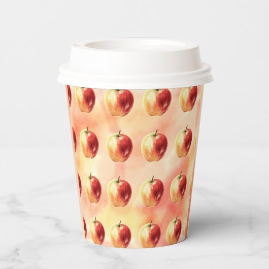 Apple Design Verfügbarer Kaffee Cup Pappbecher (Rückseite)