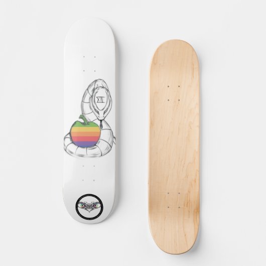 Apple design with snake skateboard (Vorderseite)