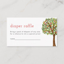 Apple Diaper Raffle Card Apple My Eye Baby