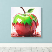 Apple Digital Art Leinwanddruck (Insitu (Holzboden))