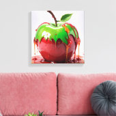 Apple Digital Art Leinwanddruck (Insitu (Wohnzimmer))