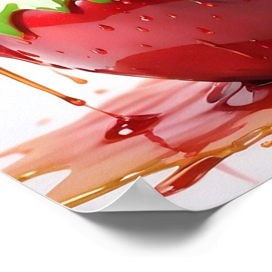 Apple Digital Art Poster (Ecke)