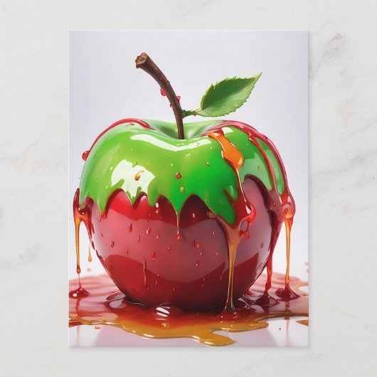 Apple Digital Art Postkarte (Vorderseite)