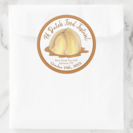 Apple Dumplings Amish Pennsylvania PA Dutch Food Runder Aufkleber