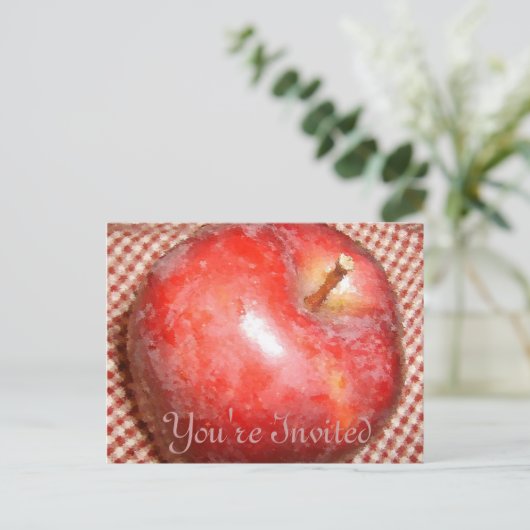 Apple Einladung (Stehend Vorderseite)