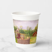 Apple Ernte mit Red Barn Erntedank Party Pappbecher (Vorderseite)