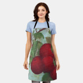 Apple Ernte, rot und grün Schürze (Getragen)