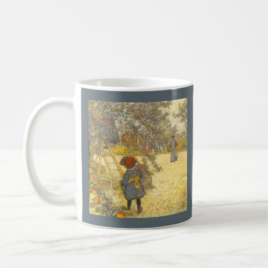 Apple ernten durch Carl Larsson Kaffeetasse (Links)
