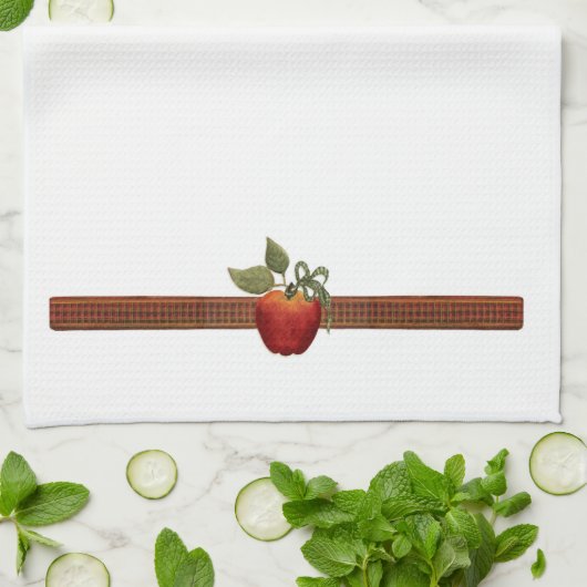 Apple ernten - Geschirrtuch (Gefaltet)