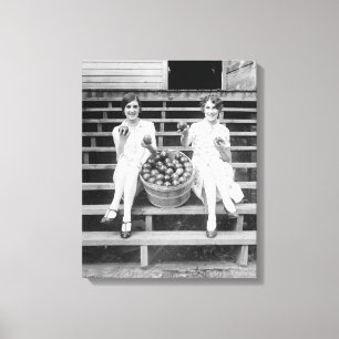 Apple ernten Girls, 1927 Leinwanddruck