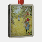 Apple ernten silbernes ornament (Rechts)
