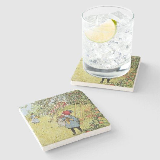 Apple ernten steinuntersetzer (Seitenansicht)