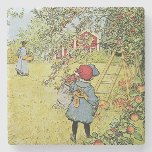 Apple ernten steinuntersetzer (Vorderseite)