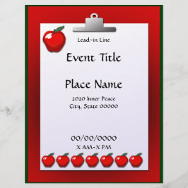 Apple Event Flyer für Schullehrer