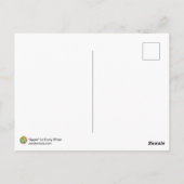 Apple Fairy Fantasy Art Nouveau Print Postkarte (Rückseite)