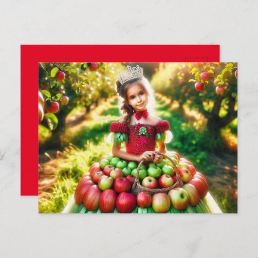 Apple Fairy Postkarte (Vorne/Hinten)