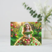 Apple Fairy Postkarte (Stehend Vorderseite)
