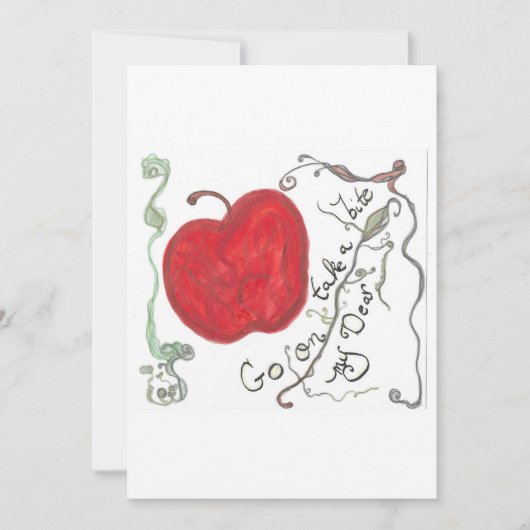 Apple Fairy Tale Card Einladung (Vorderseite)