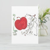 Apple Fairy Tale Card Einladung (Stehend Vorderseite)